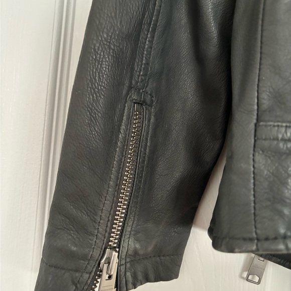 NWOT ALLSAINTS LEATHER JACKET SIZE 6 - Picture 5 of 5